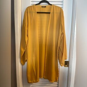 Boohoo Chiffon Duster Kimono/Cardigan-Nearly Sheer. size M/L